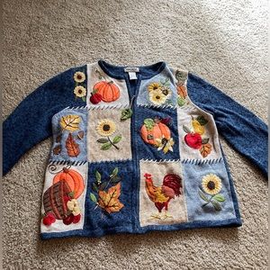 Fall Cardigan with Zipper